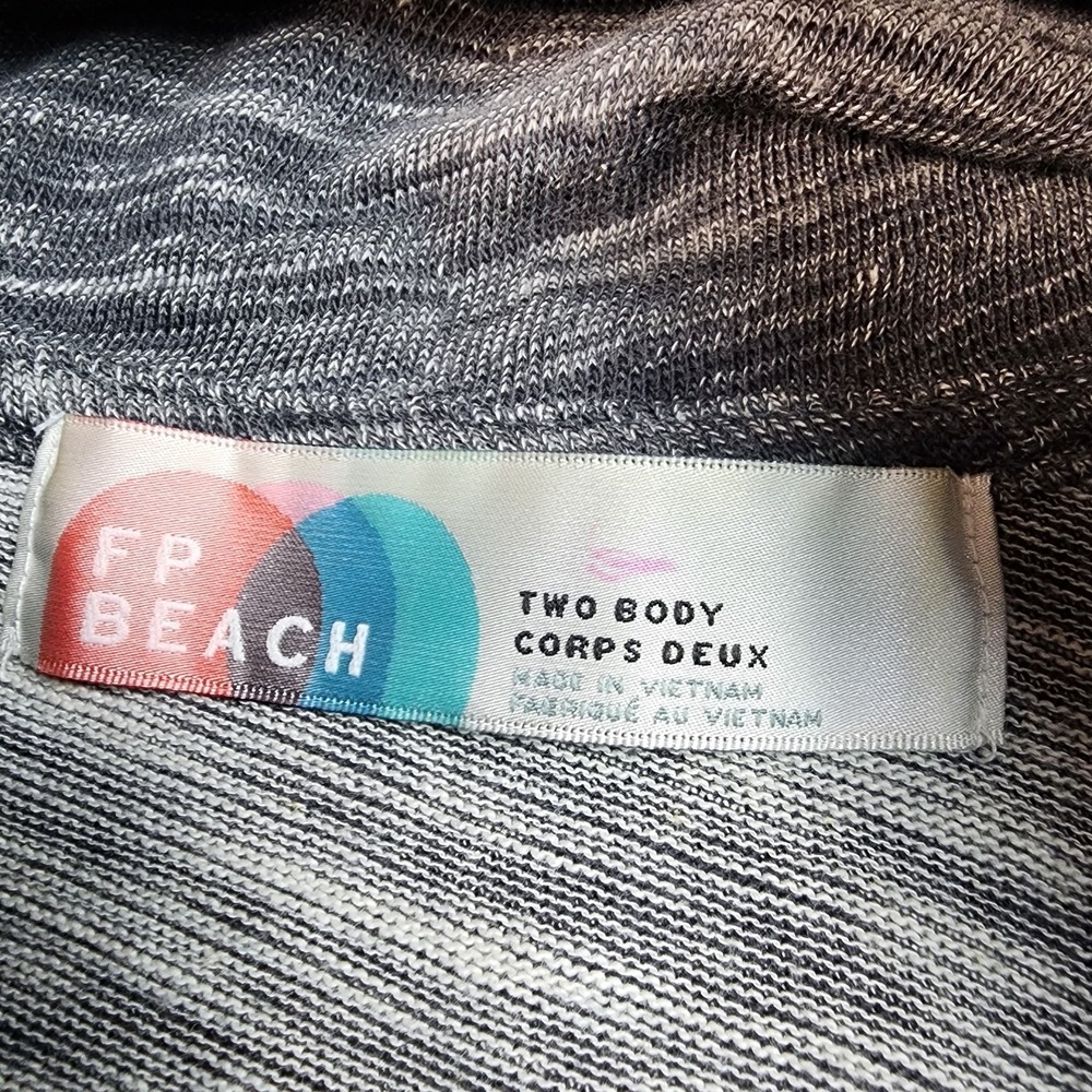 Free People Beach Cocoon Cowl Tunic Top Sweatshirt Womens S Gray Lounge Yoga FPB - Picture 10 of 13